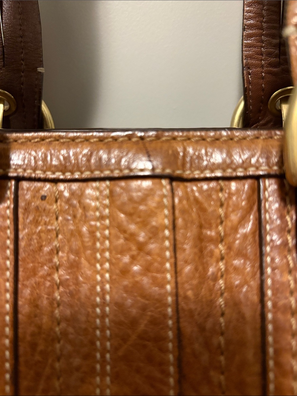Coach Vintage 2006 Soho Mia Whiskey Pebbled Leather Tote #10049 - Picture 10 of 15
